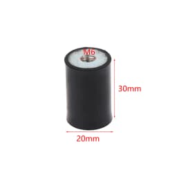 M4 M5 M6 M8 Female Thread Rubber Shock Absorber Anti Vibration Pad Damper-Metal Silentblock Type DD Rubber Mount Flat Base Block