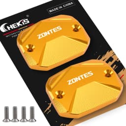 Chekis Is Suitable for Zontes 368g 368E 368K 368D 368m 501g Motorcycle Modification Parts, Brake Master Cylinder Cover, Aluminum Alloy Oil Tank Cover, Hydraulic Oil Tank Decorative Cover