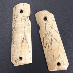 1pair Gun 1911 Grips Spalted Maple Wood Handle Grips Patch Custom Grips CNC Gun Handle Grips