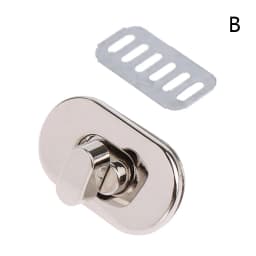 1PCS Mini Oval Twist Lock Metal Closure Buckle Turn Locks For Purse Wallet Women's Handbag Shoulder Bag Accessories