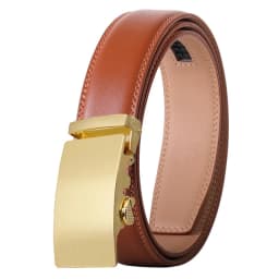 Gold Automatic Buckle Male Belt Brown Black White Blue Gray Leather Belts For Men High Quality Luxury Mens Belts Casual B514
