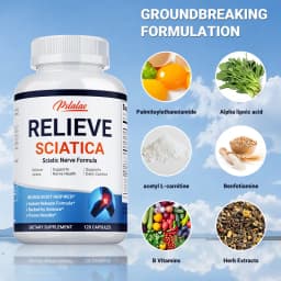 Relieve Sciatica Capsules - Relieve Joint Pai, Balance Inflammation, Restore Mobility, Support Nerve and Bone Health
