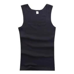 HOT Summer Pure Cotton Vest Basic Sleeveless Tank Top Fitness Vest Elastic T-shirt Bodybuilding Vest Casual Sports Tight Tees