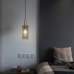 Black White Mesh Lampshade Chandeliers Bedside Lamp Light Nordic Pendant Lights Indoor Decor Restaurant Kitchen Islands Lighting