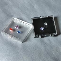 Transparent Diamond Box Gemstone Display Tray Floating Gem Packaging Storage Case Beads Display Showcase Gems Organizer Box