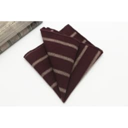24CM Striped Brown Pocket Square British Style Cotton Linen Handkerchief Casual Plaid Cravat Tuxedo Hanky Suit Shirt Neckwear