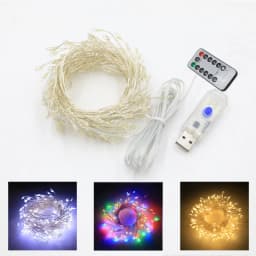 Fairy Firecracker String Lights with Remote Control LED 8 Modes Decorative LED Lighting for Xmas Halloween Thanksgiving