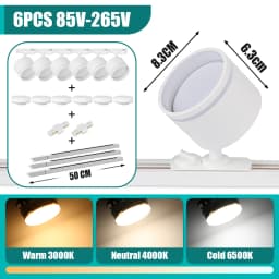 Led Spot GX53 Ceiling Lamp Indoor Decor Track Light Rotatable Spotlight For Living Room Bedroom Store Chandelier LED Spot Lights