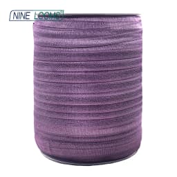 NINE LOOMS Plain Shiny Fold Over Elastics FOE 5/8" 15mm Spandex Band Tape Hair Tie Headband DIY Sewing Trim 50 100 Yard by Spool