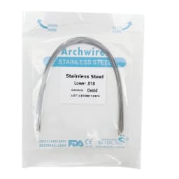 10pcs/pack Dental Orthodontic Stainless Steel Round/Rectangular Wire Ovoid Form Dentist Material Dental Arch Wire