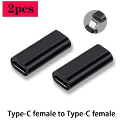 USB C Female To Female Adapter USB C 3.1 Coupler For Connecting Two Type C Cable For Phone Tablet And Extension Connector