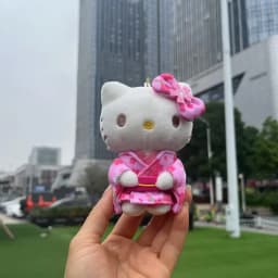 *New Cartoon Keychain Plush Stuffed Soft Doll Keychain Cartoon Plushies Bag Pendant Accessories Girls Gift Toys