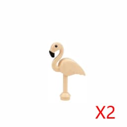 MOC City Animals Building Block Model Farm Ranch Scene Accessories Goat Wolf Pig Owl Flamingo Parrot Bird Zoo Kids Brick Toy T04