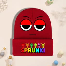 Sprunki Cartoon Cute Knit Hat for Children Anime Fashion Knitted Hat Boys Girls Winter Warm Cap Kids Windproof Hip Hop Caps Gift