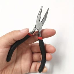 4Pcs/1pcs Black Iron Jewelry Pliers Tool Kit Includes Needle Round Wire Cutter And Curved Nose Pliers For Jewelry Beading Repair