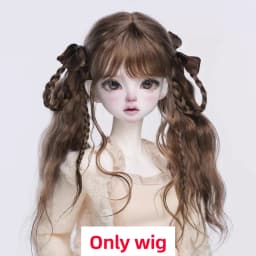 1/6BJD Wig Bangs Ponytail Curly Soft Mohair Wig Braids Suitable for 30cm DD SD Doll Wig Toy Accessories 6-7 Inches Hair
