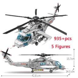 Military F/A-18E Super BumbleBee Strike Hornet Fighter Plane Building Blocks War Bricks Classic Model Educational Kids MOC Toys