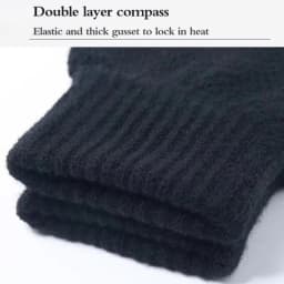 Winter Men Knitted Gloves Warm Full Fingers Touch Screen Anti-Slip Gloves for Cycling Running Driving Hiking Camping Work Mitte