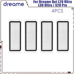 Dreame Bot L20 Ultra / L30 Ultra / X20 Pro Supplies Accessories Main Side Brush Mop Cloths Hepa Filter Dust Bags Parts