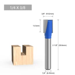 LAVIE 1pc 6mm 1/4 Shank Cleaning Bottom Bit Straight Router Bit Set Clean Milling Cutter Woodworking Power Machine MC0603