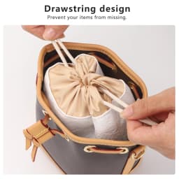 CRAZYSMITH Bag Organizer For LV Nano Noe Handbag Dupont Paper Inner Bag Insert Storage Bags Drawstring Liner Bag Support Shaper