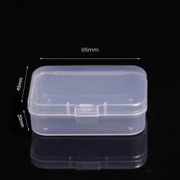 Transparent Plastic Storage Box Organizer Stickers Box Desktop Container Washi Tape Stickers Box Art Tool Case Stationery