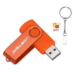 Free Custom Company Logo USB Flash Drive 128GB Key Chain Pen Drive 64GB 4GB 8GB 16GB Pendrive Memory Stick 32GB Metal USB Stick