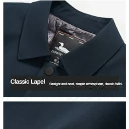 Clothes Thick Warm Coat Winter Business Casual Mid-length Lapel Coat Mens High-end Down Jacket White Duck Down Parka Luxury Male