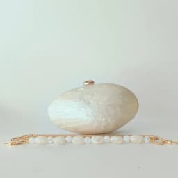 Oval Marble Beige Shell Acrylic Luxury Elegant Lady Evening Bag Cute Handbag Wedding Lady Girl Female Mini Purse