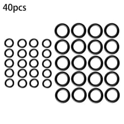 40Pcs/Set High Pressure O Ring Set Quick Disconnect Durable Washer Seal 1/4 M22 3/8 Rubber Washer Cleaner O-Ring