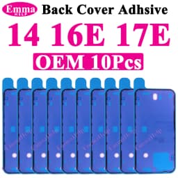 10pcs Waterproof Seal Sticker Back Cover Side For iPhone 16 Plus 15 Pro Max 14 17E Front LCD Display Adhesive Glue
