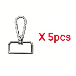 5-30pcs Metal Swivel Clasp Lobster Snap Hooks 16-38mm Dog Collar Buckles Key Belt Clip Bag Strap DIY Accessories