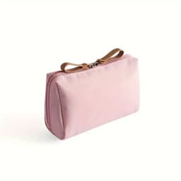 2026 Small Solid Color Portable Makeup Bag, Travel Cosmetic Pouch, Storage Organizer For Daily Use