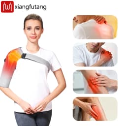 Red Light Heating Massage Shoulder Support Heating Pad 3-Speed Vibration Muscle Relax Belt Shoulder Brace
