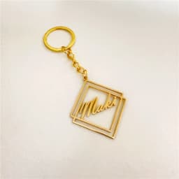 Custom Name Keychain Personalized Stainless Steel Pendant Keychains for Women Men Customized Nameplate Keyring Jewelry Gifts