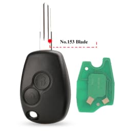 jingyuqin10x 2BTNRemote Car Key For Renault Duster Modus Clio 3 DACIA Logan Sandero 433Mhz PCF7947 PCF7946 pcf7952E Chip