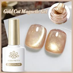 BORN PRETTY 10ml Silver Water Light Cat Magnetic Gel Nail Polish Nail Supplies Vernis Semi Permanent Gel for Fall Winter Nails
