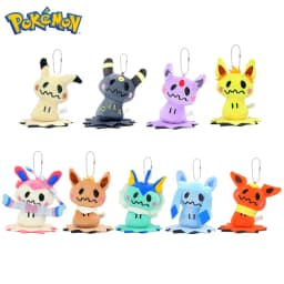 Mimikyu Eevee Plush Keychain Pocket Monster Cos Eeveelution Snorlax Doll Anime Pendant For Fan Collectible Sylveon Present Decor
