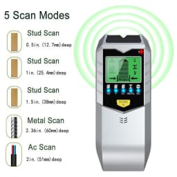 5 In 1 Electronic Wall Detector Finders Multifunctional Handheld Metal Detector Stud Wood Finder Electronic Measuring Instrument