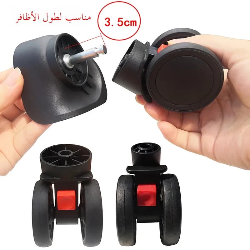 Road Luggage Wheel Accessories Universal Wheel Suitcase Silent Wear-resistant Detachable Roller Replacement Part