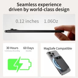 AI Digital Recording High-definition Noise Cancelling Recording Pen Dual Microphone AI Voice Transcription Portable Dictophone