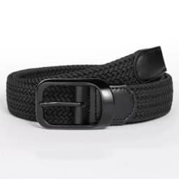 3.4cm Width Man Nylon Belt Elastic Belt Man Stretch Casual Sport Metal Pin Buckle Golf Belt Black Coffee Blue 105 115 125cm