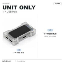 HMLAB ZNEO Gaming USB Hub - 2-to-3 Port, 8K Hz, Independent Power, With Screen, Trendy for Gaming Ambience Desk Setup