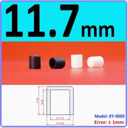 3mm-60.5mm Black/White Silicon Rubber Caps Blanking End Cover Protectors For Round Pipe/Furniture