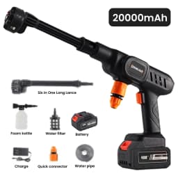 6-IN-1 Cordless High Pressure Car Washer Water Gun Home Garden Cleaning Washing Machine Gun Rechargeable Battery Pressure Washer