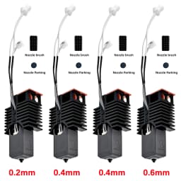 Nano-Coating Upgraded Hotend For Snapmaker U1 Hot End 0.2 0.4 0.6 0.8mm 24V48w Ceramic Block Kit High Flow J Head For u1 printer