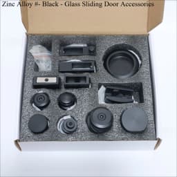 Shower Room Glass Sliding Door Hardware Kit Stainless Steel Sliding Door Pulley Bathroom Accessories
