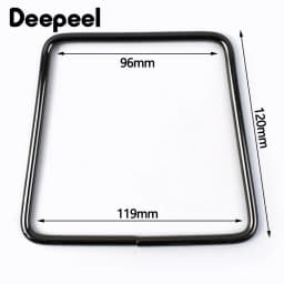 2Pcs Deepeel 12cm Metal Square Ring Bag Handles Purse Frame Kiss Clasp Women Handbag WovenBag Handle Replace Bags Accessories
