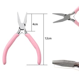 1PCS Mini Pliers Diagonal Pliers Round Bent Needle Nose Cutter Handcraft Beading Insulated Plier For Jewelry Making Hand Tool