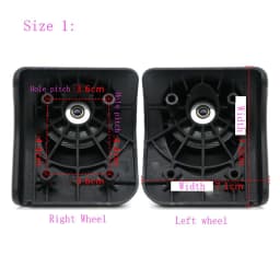 Replacement Luggage Wheels for Suitcase Repair 360 Degree Swivel Removable Trolley Case Travel Suitcase Accessories